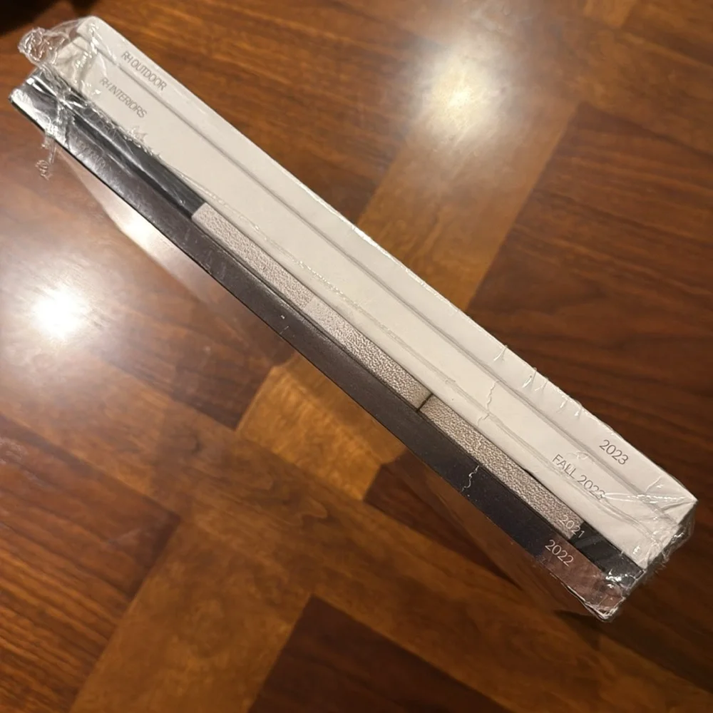NEVER OPENED SET OF 4 RESTORATION HARDWARE CATALOGS - 2023-2021